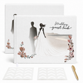 Libro de Invitados de Boda 8×10 – Diseño de Novios y Set Completo
